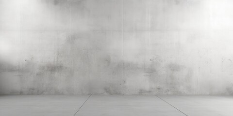 A simple and minimalistic room with a concrete wall and floor. This versatile image can be used in various contexts, such as interior design, architecture, or industrial themes - obrazy, fototapety, plakaty