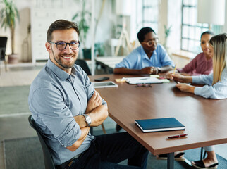 young business people meeting office portrait man businessman teamwork group success  colleague partnership together startup creative start up smart  student education training school classroom 