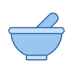 Organic herbal medicine bowl icon
