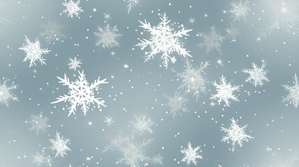  a lot of snow flakes that are on a blue and white background with snow flakes all over the place.  generative ai