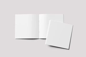 Square Brochure Catalog Mockup