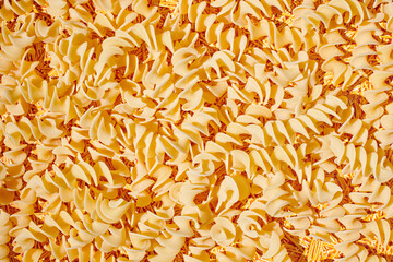 Pasta fusilli noodle abstract background