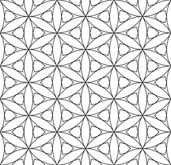 Seamless geometric pattern Based on japanese woodwork craft style kumiko zaiku. 