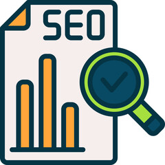 analysis filled color icon. vector icon for your website, mobile, presentation, and logo design.