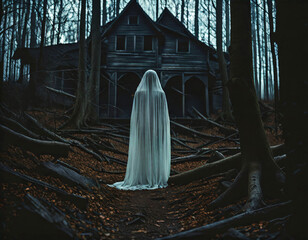 scary house in the woods