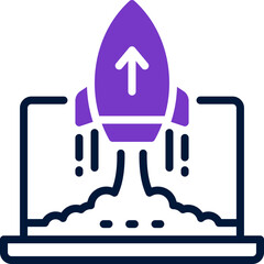 startup dual tone icon. vector icon for your website, mobile, presentation, and logo design.