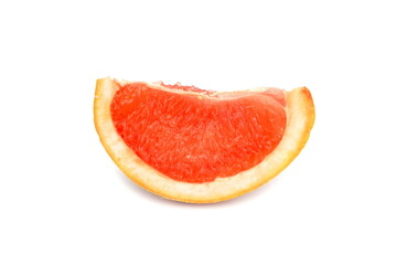 Grapefruit isolated on white background . Grapefruit fruit. Grapefruit slice isolated on white background.