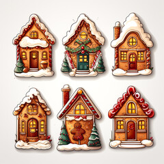 Cookie XMAS houses generated by AI