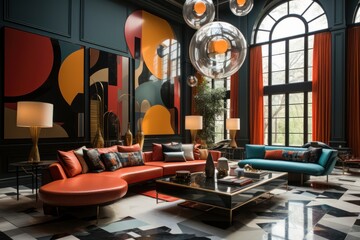 Art deco reimagined into modern day with modern additions