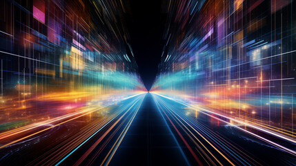 Information Data Highway Abstract Illustration