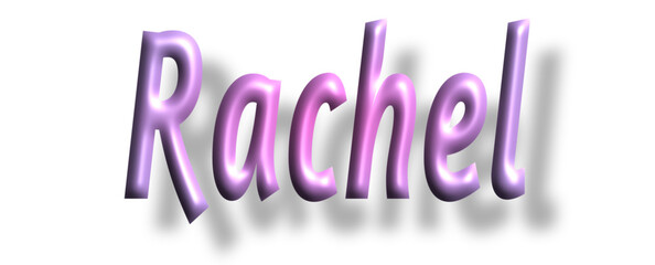 Rachel- pink color - female name - ideal for websites, emails, presentations, greetings, banners, cards, books, t-shirt, sweatshirt, prints, cricut, silhouette,