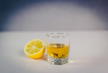 glass of orange cognac