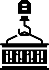 cargo glyph icon. vector icon for your website, mobile, presentation, and logo design.