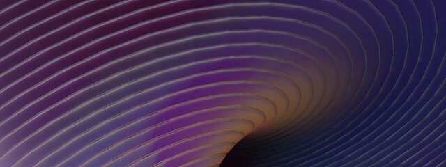Modern beauty expressed with bent, twisted curves and Bezier curves.An elegant and modern 3D rendering abstract background in cool colors.