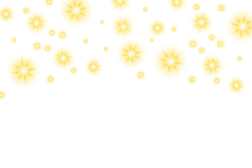 golden shining stars png. Bokeh star lights effect background. Christmas glowing stars background sparkle overlay texture
