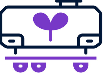 bio tank dual tone icon. vector icon for your website, mobile, presentation, and logo design.