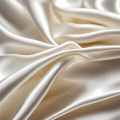 silk satin snow white textile close up 