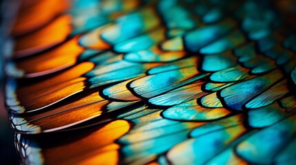 Winged Beauty: Close-Up of a Butterfly's Vibrant Wing