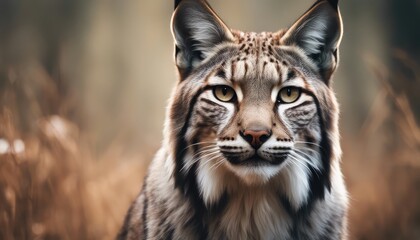 Fototapeta premium Lynx Photography Stock Photos cinematic, wildlife, lynx, Big Cat, for home decor, wall art, posters, game pad, canvas, wallpaper