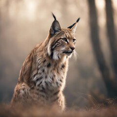 Obraz premium Lynx Photography Stock Photos cinematic, wildlife, lynx, Big Cat, for home decor, wall art, posters, game pad, canvas, wallpaper