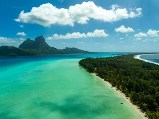 Foto op Plexiglas Bora Bora by drone, Feench Polynesia © Azathoth Pics
