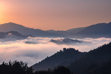 早朝の竹田城跡