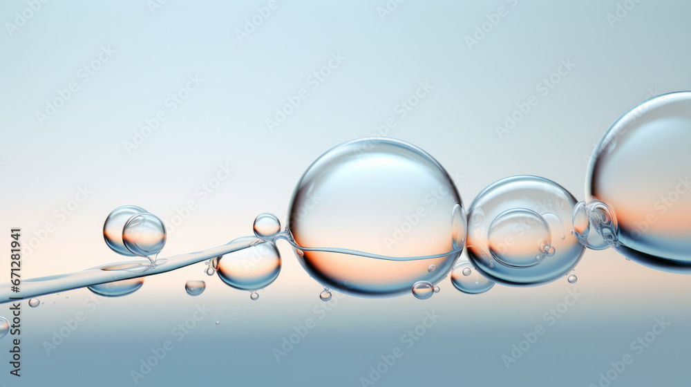 Aufkleber a group of bubbles floating on top of each other