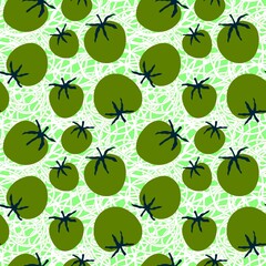 Abstract doodle pasta and tomato seamless restaurants dish pattern for wrapping paper and fabrics and kitchen