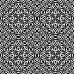 Black seamless abstract pattern. Overlay for background and backdrop. Ornamental design. PNG graphic illustration with transparent background.