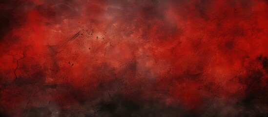 A red grungy background having an abstract appearance