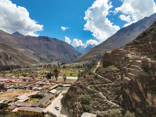 Complejo arqueol&oacute;gico de Ollantaytambo en el valle del Urubamba Cuzco Per&uacute;