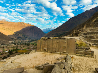 Complejo arqueol&oacute;gico de Ollantaytambo en el valle del Urubamba Cuzco Per&uacute;