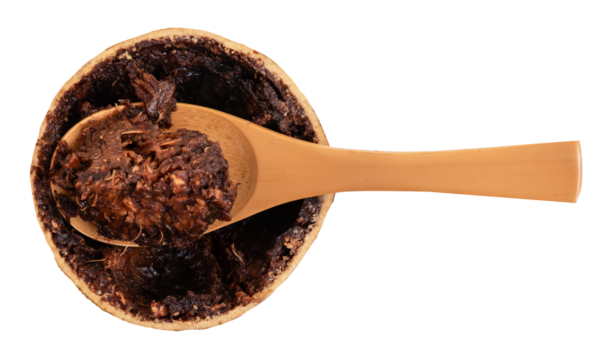 Elephant apple or Limonia acidissima fruits on transparent background.