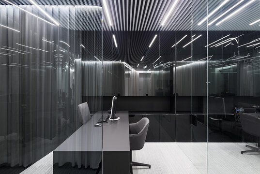 Patterned ceiling office design
