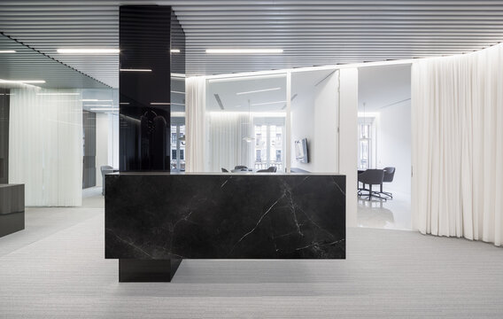 Sleek modern office interior