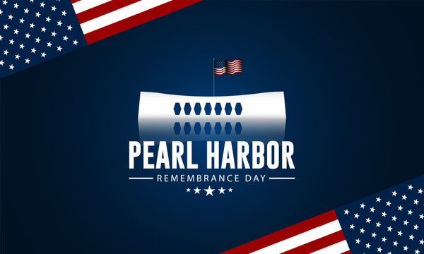 National Pearl Harbor Remembrance Day December 7 background Vector Illustration 