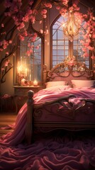 Obraz premium modern luxury bedroom UHD Wallpaper)