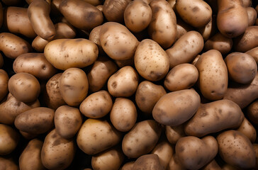 pile of potatoes background