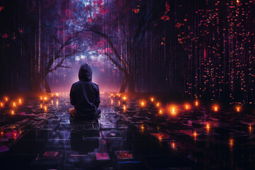 buddha in the lotus position