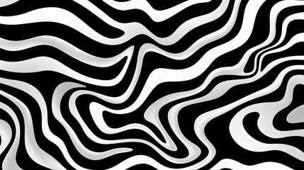 black and white wave abstract background