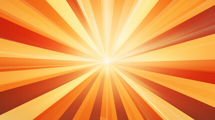 Obraz premium An orange and yellow striped background with sunbeams
