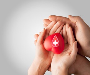 Healthcare and medicine concept, doctor hold heart