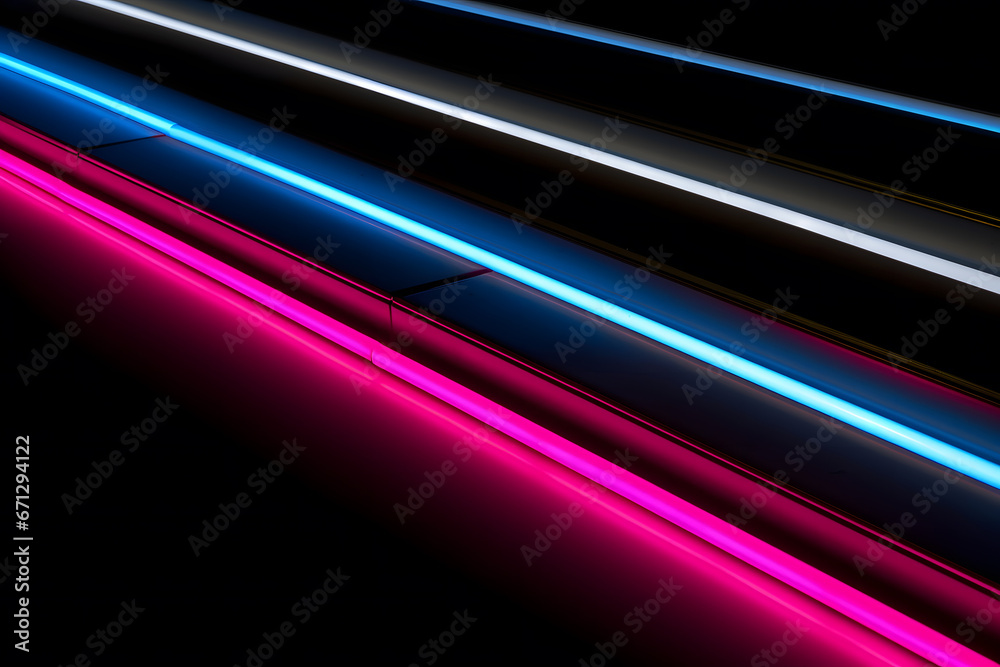 Canvas Prints abstract neon light arrows background. neural network ai generated art