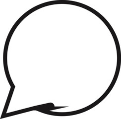Clean and Minimalist Bubble Chat Line Icon