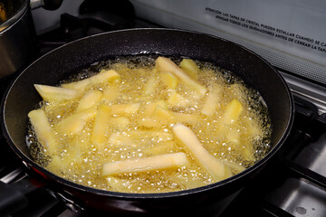 Homemade french fries for lunch or a snack