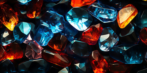 Gemstone Background Crystal Diamond Background Crystal Gemstone, Multicolored stones gems 