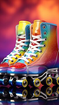 pair of boots colorful (UHD Wallpaper)