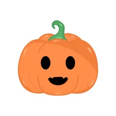 halloween pumpkin isolated on white background