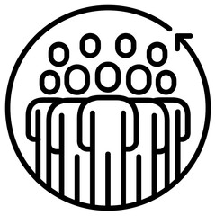 people team group icon , leader