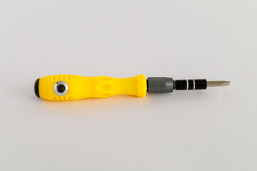 Screwdriver on white background